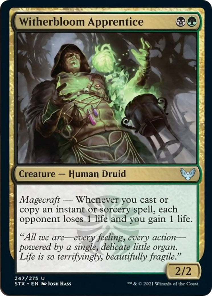 Image for Witherbloom Apprentice (247) (Strixhaven: School of Mages) (STX) - Magic: The Gathering