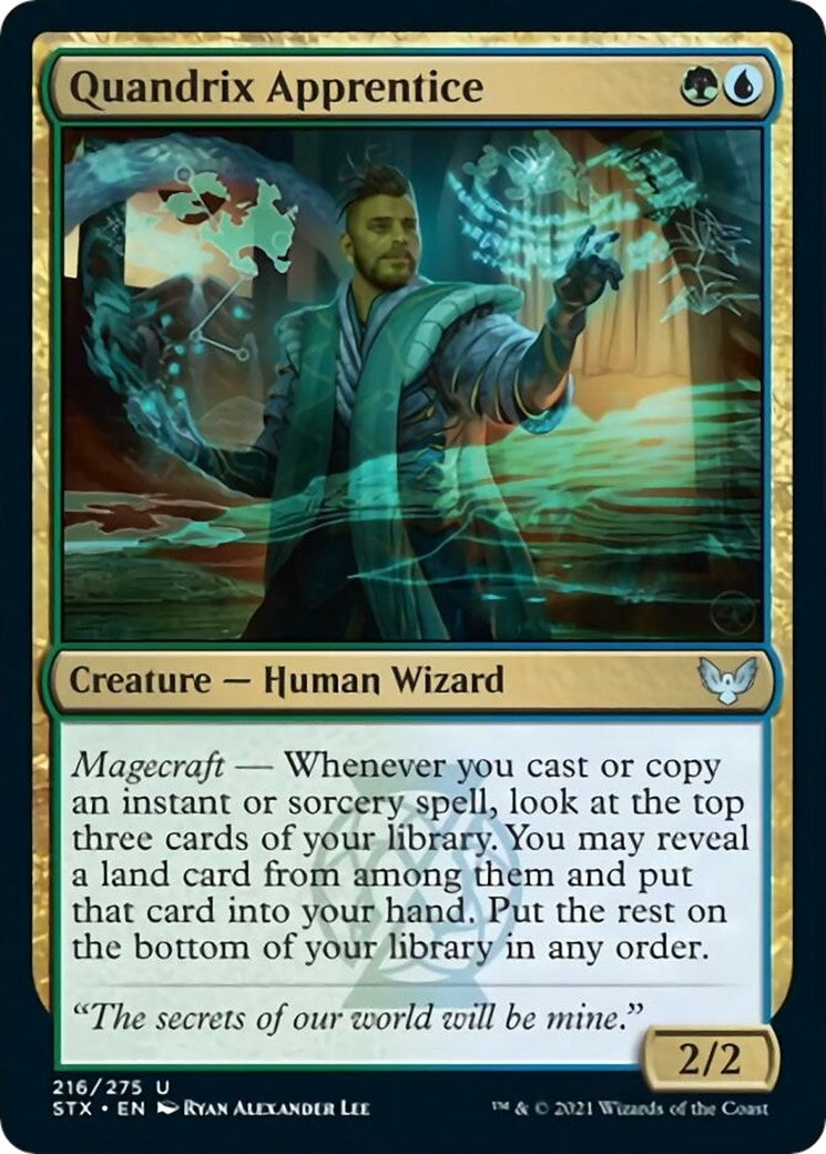 Image for Quandrix Apprentice (216) (Strixhaven: School of Mages) (STX) - Magic: The Gathering