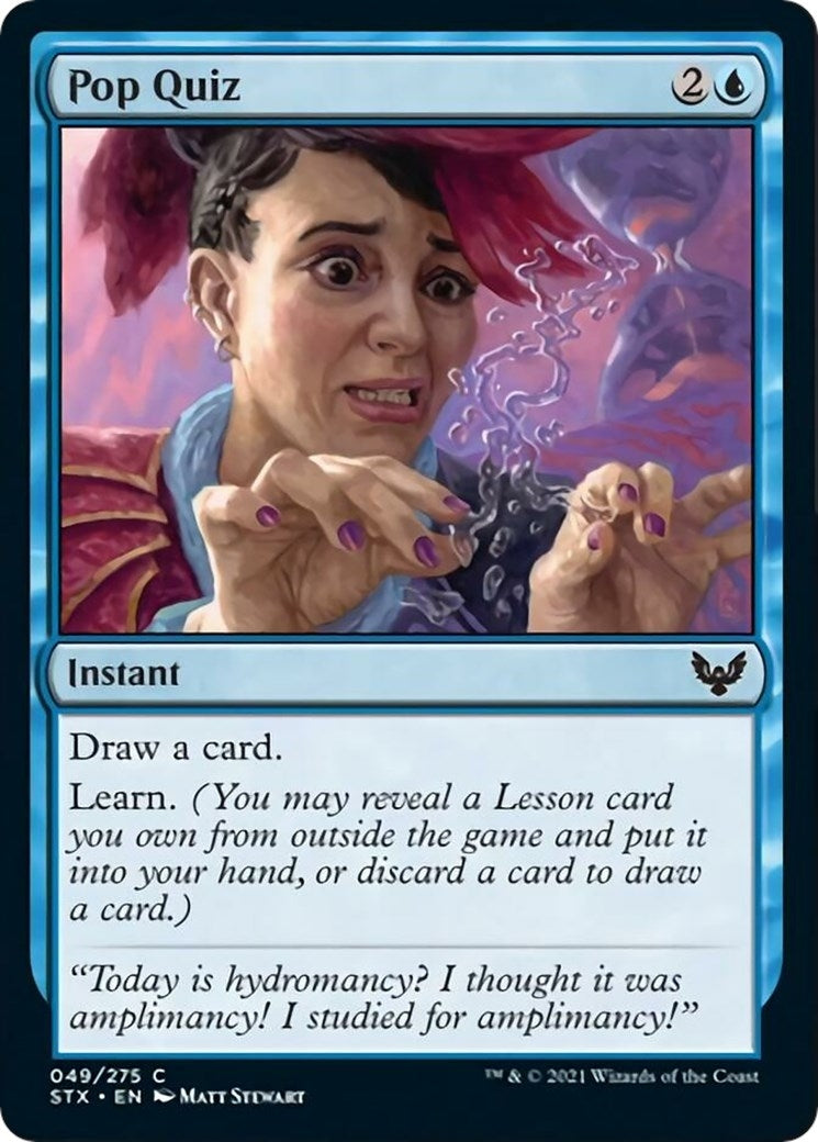 Image for Pop Quiz (49) (Strixhaven: School of Mages) (STX) - Magic: The Gathering
