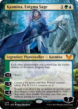 Image for Kasmina, Enigma Sage (Borderless) (279) (Strixhaven: School of Mages) (STX) - Magic: The Gathering