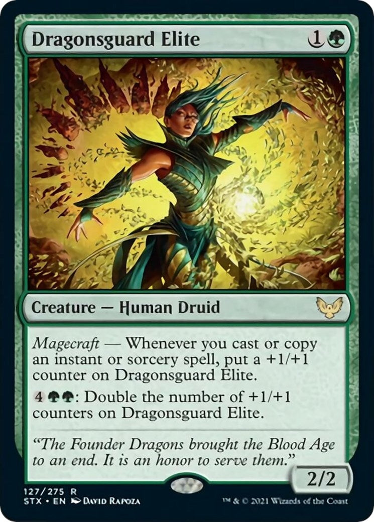 Image for Dragonsguard Elite (127) (Strixhaven: School of Mages) (STX) - Magic: The Gathering