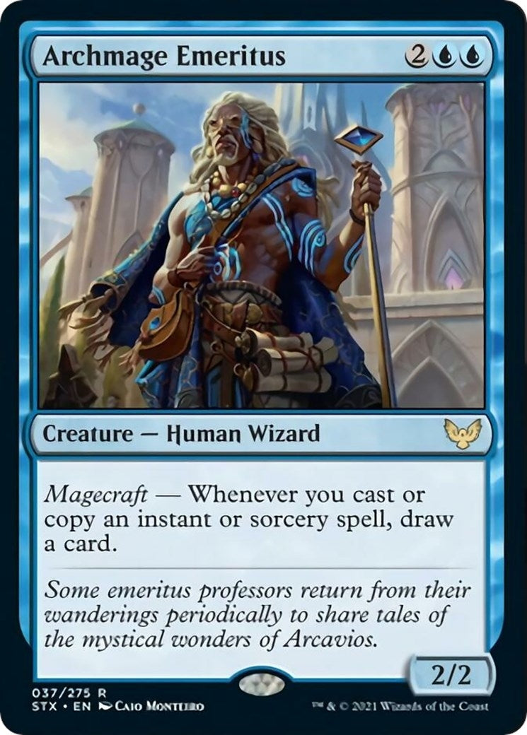 Image for Archmage Emeritus (37) (Strixhaven: School of Mages) (STX) - Magic: The Gathering
