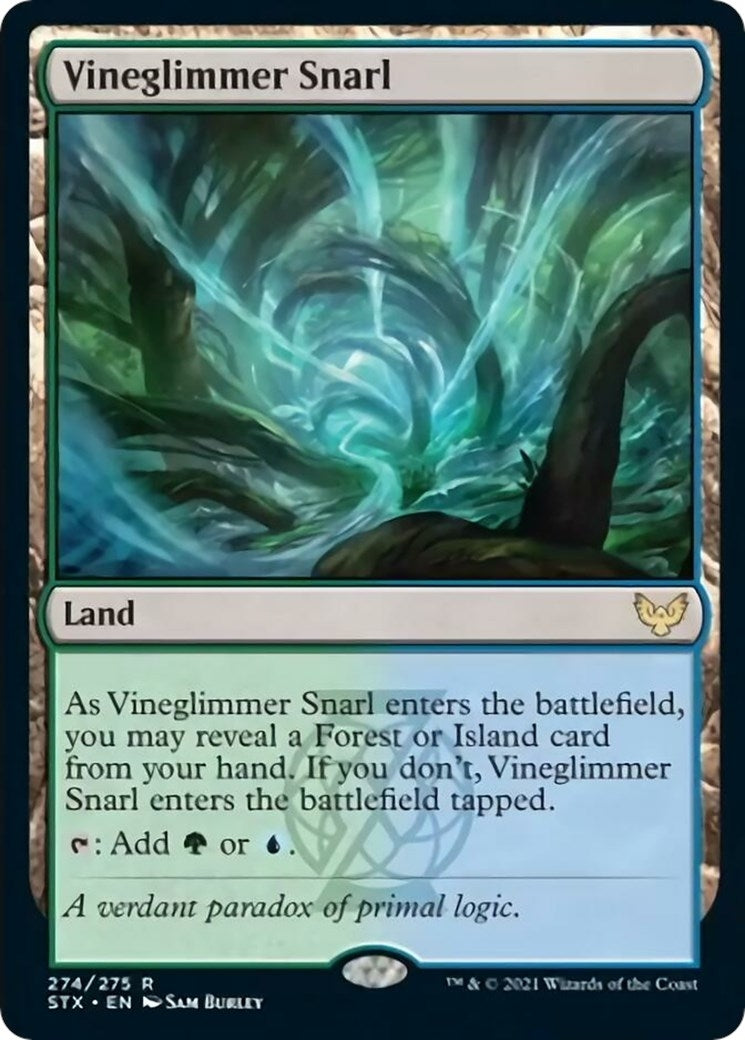 Image for Vineglimmer Snarl (274) (Strixhaven: School of Mages) (STX) - Magic: The Gathering