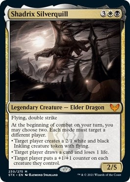 Image for Shadrix Silverquill (230) (Strixhaven: School of Mages) (STX) - Magic: The Gathering