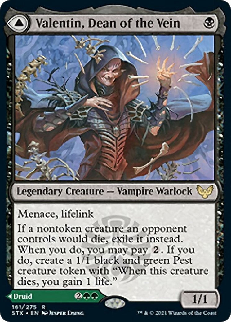 Image for Valentin, Dean of the Vein (161) (Strixhaven: School of Mages) (STX) - Magic: The Gathering