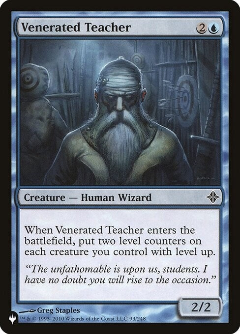 Image for Venerated Teacher (93/248) (The List Reprints) (LIST) - Magic: The Gathering