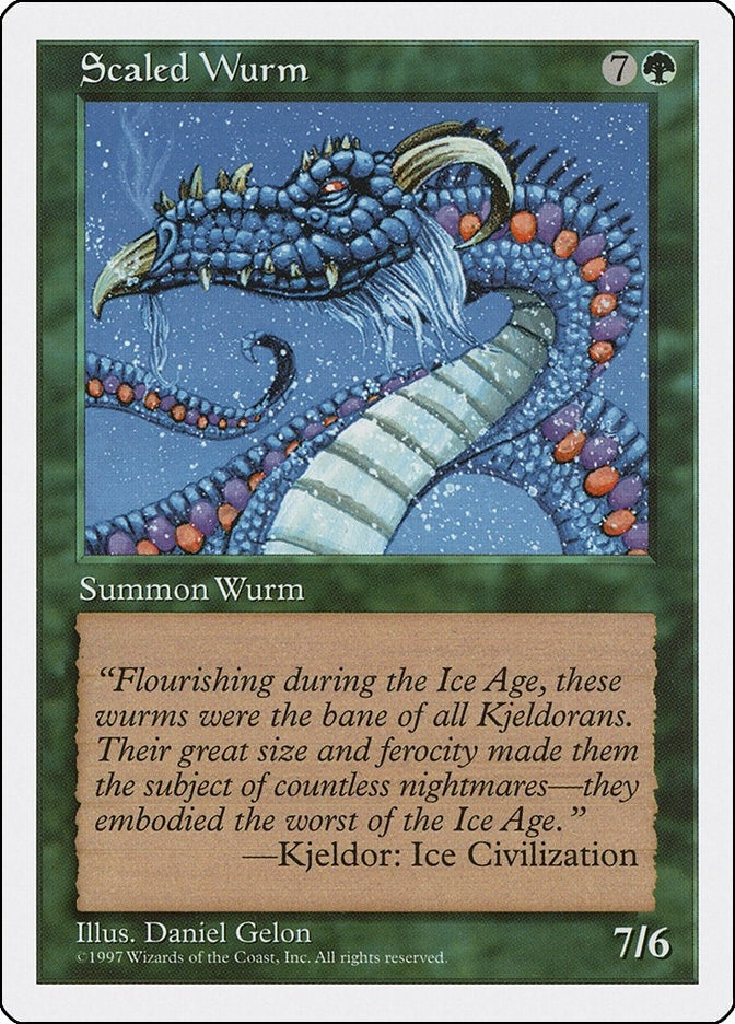 Image for Scaled Wurm (Fifth Edition) (5ED) - Magic: The Gathering