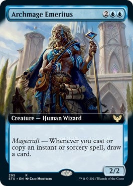 Image for Archmage Emeritus (Extended Art) (295) (Strixhaven: School of Mages) (STX) - Magic: The Gathering