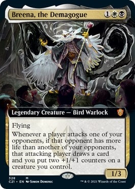 Image for Breena, the Demagogue (Extended Art) (328) (Commander 2021) (C21) - Magic: The Gathering