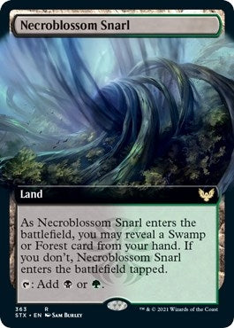 Image for Necroblossom Snarl (Extended Art) (363) (Strixhaven: School of Mages) (STX) - Magic: The Gathering