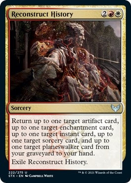 Image for Reconstruct History (222) (Strixhaven: School of Mages) (STX) - Magic: The Gathering