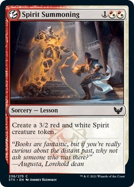 Image for Spirit Summoning (236) (Strixhaven: School of Mages) (STX) - Magic: The Gathering