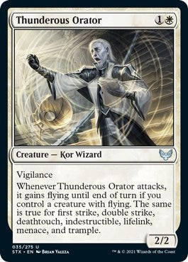 Image for Thunderous Orator (35) (Strixhaven: School of Mages) (STX) - Magic: The Gathering