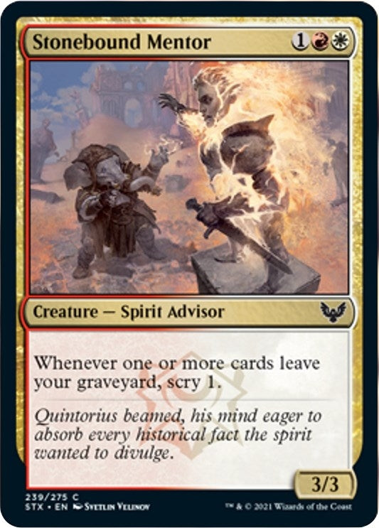 Image for Stonebound Mentor (239) (Strixhaven: School of Mages) (STX) - Magic: The Gathering
