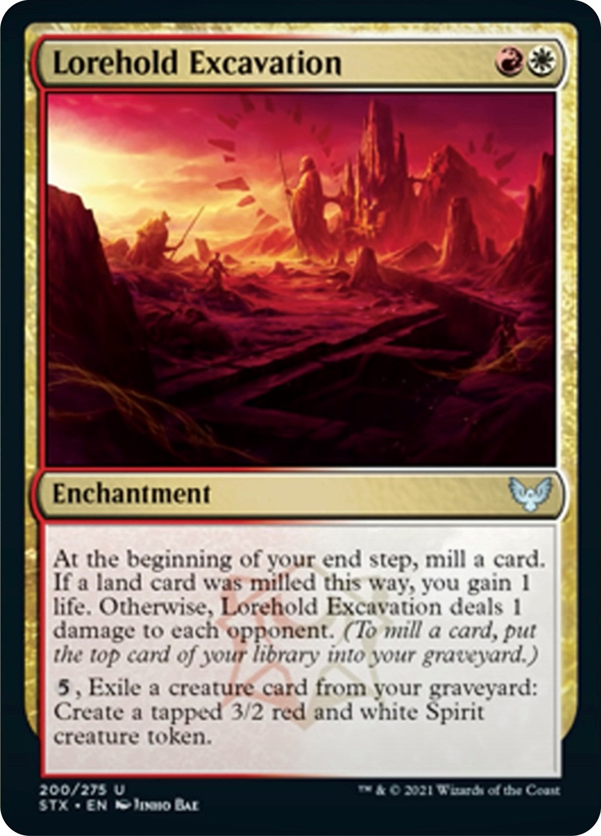 Image for Lorehold Excavation (200) (Strixhaven: School of Mages) (STX) - Magic: The Gathering