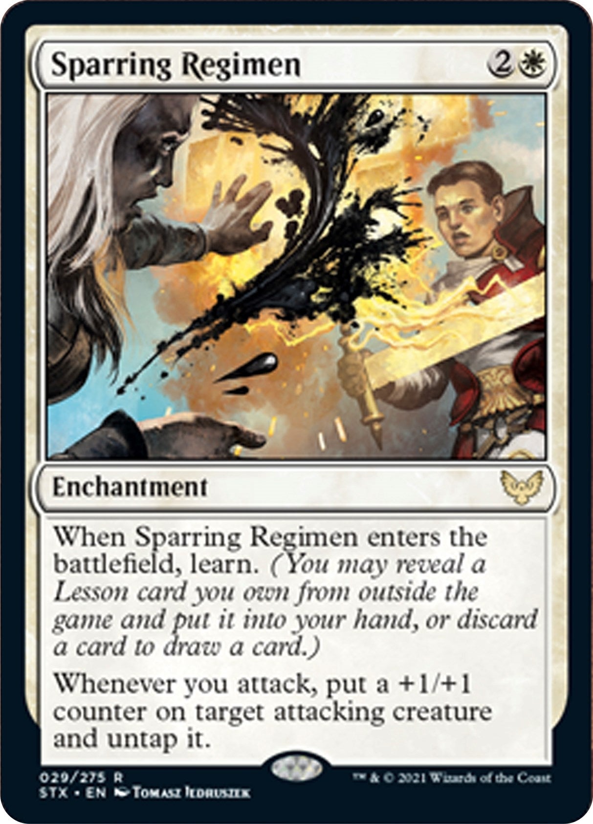 Image for Sparring Regimen (29) (Strixhaven: School of Mages) (STX) - Magic: The Gathering