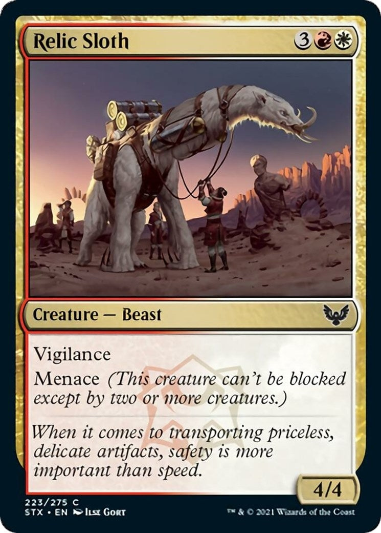 Image for Relic Sloth (223) (Strixhaven: School of Mages) (STX) - Magic: The Gathering