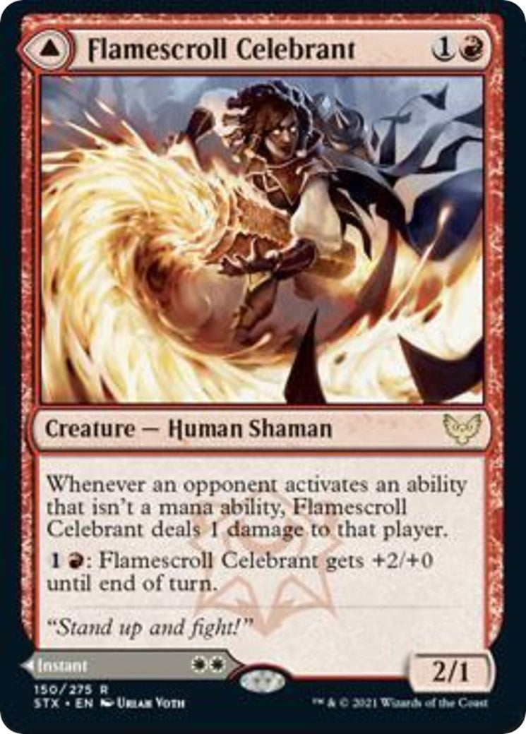 Image for Flamescroll Celebrant (150) (Strixhaven: School of Mages) (STX) - Magic: The Gathering