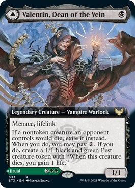 Image for Valentin, Dean of the Vein (Extended Art) (333) (Strixhaven: School of Mages) (STX) - Magic: The Gathering