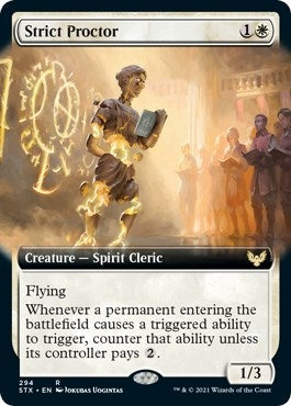 Image for Strict Proctor (Extended Art) (294) (Strixhaven: School of Mages) (STX) - Magic: The Gathering