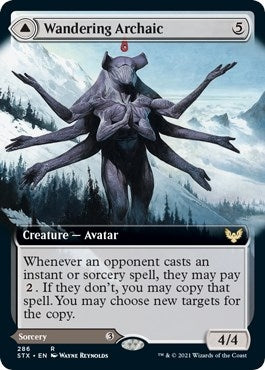 Image for Wandering Archaic (Extended Art) (286) (Strixhaven: School of Mages) (STX) - Magic: The Gathering