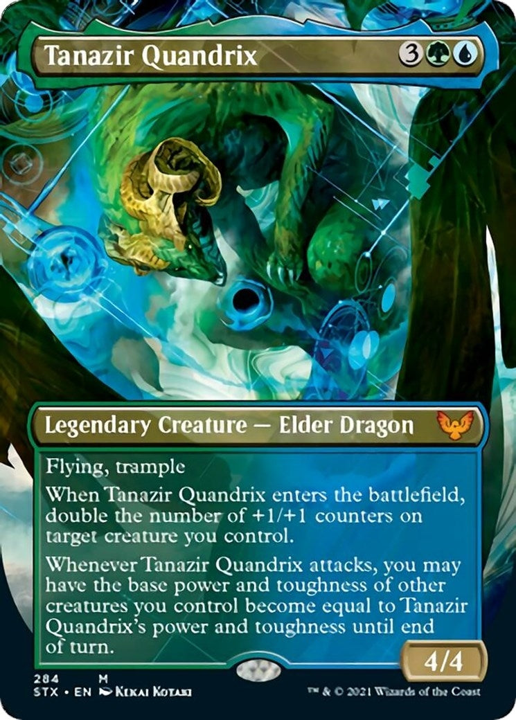 Image for Tanazir Quandrix (Borderless) (284) (Strixhaven: School of Mages) (STX) - Magic: The Gathering