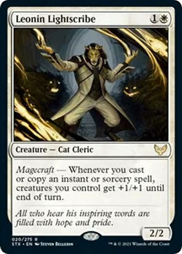 Image for Leonin Lightscribe (20) (Strixhaven: School of Mages) (STX) - Magic: The Gathering