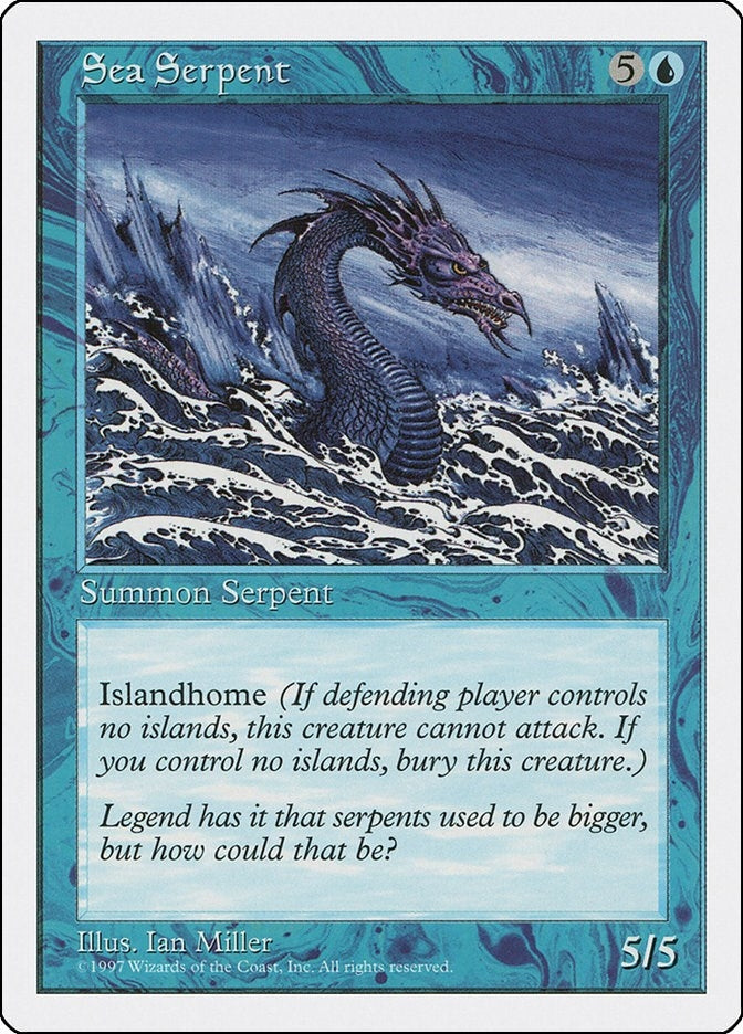 Image for Sea Serpent (Fifth Edition) (5ED) - Magic: The Gathering