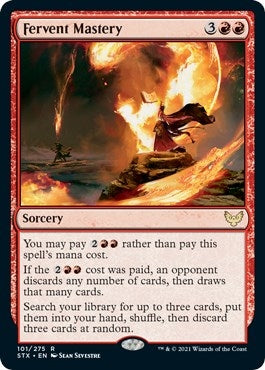 Image for Fervent Mastery (101) (Strixhaven: School of Mages) (STX) - Magic: The Gathering