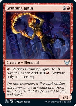 Image for Grinning Ignus (104) (Strixhaven: School of Mages) (STX) - Magic: The Gathering