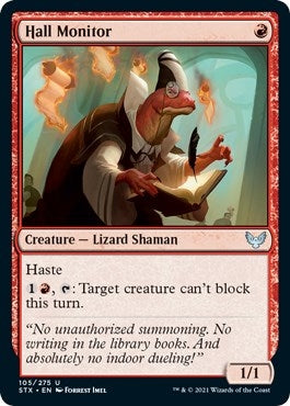 Image for Hall Monitor (105) (Strixhaven: School of Mages) (STX) - Magic: The Gathering