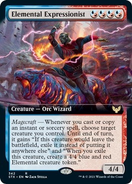 Image for Elemental Expressionist (Extended Art) (342) (Strixhaven: School of Mages) (STX) - Magic: The Gathering