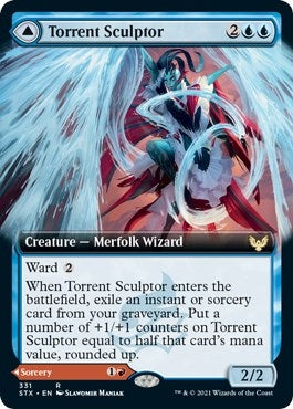 Image for Torrent Sculptor (Extended Art) (331) (Strixhaven: School of Mages) (STX) - Magic: The Gathering