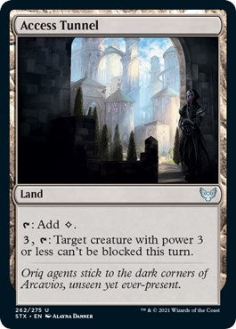 Image for Access Tunnel (262) (Strixhaven: School of Mages) (STX) - Magic: The Gathering