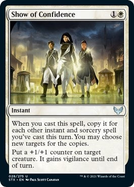 Image for Show of Confidence (28) (Strixhaven: School of Mages) (STX) - Magic: The Gathering