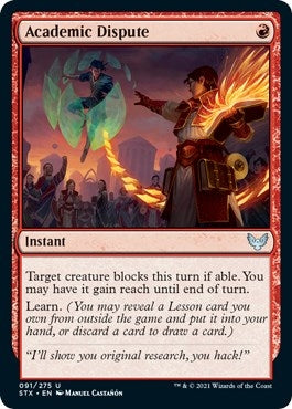 Image for Academic Dispute (91) (Strixhaven: School of Mages) (STX) - Magic: The Gathering