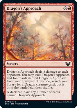 Image for Dragon's Approach (97) (Strixhaven: School of Mages) (STX) - Magic: The Gathering