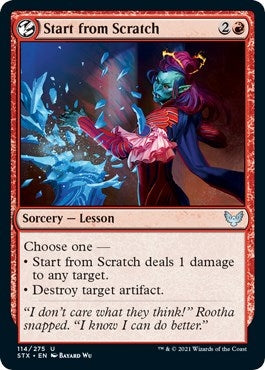 Image for Start from Scratch (114) (Strixhaven: School of Mages) (STX) - Magic: The Gathering