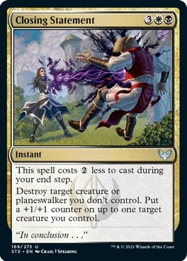 Image for Closing Statement (169) (Strixhaven: School of Mages) (STX) - Magic: The Gathering