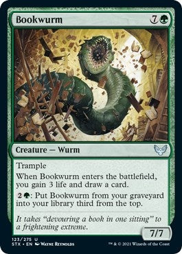 Image for Bookwurm (123) (Strixhaven: School of Mages) (STX) - Magic: The Gathering