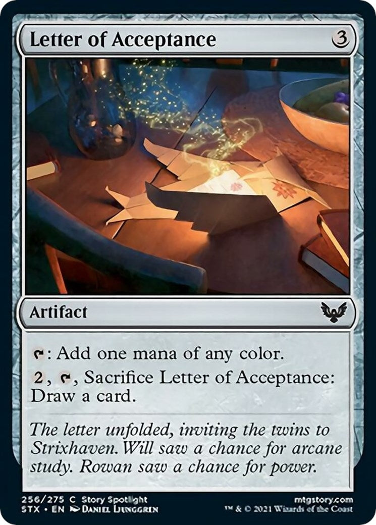 Image for Letter of Acceptance (256) (Strixhaven: School of Mages) (STX) - Magic: The Gathering