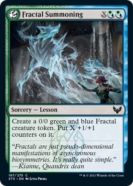 Image for Fractal Summoning (187) (Strixhaven: School of Mages) (STX) - Magic: The Gathering