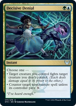 Image for Decisive Denial (177) (Strixhaven: School of Mages) (STX) - Magic: The Gathering