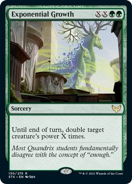 Image for Exponential Growth (130) (Strixhaven: School of Mages) (STX) - Magic: The Gathering