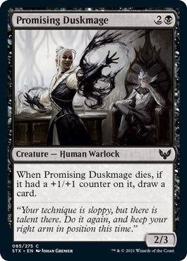 Image for Promising Duskmage (85) (Strixhaven: School of Mages) (STX) - Magic: The Gathering