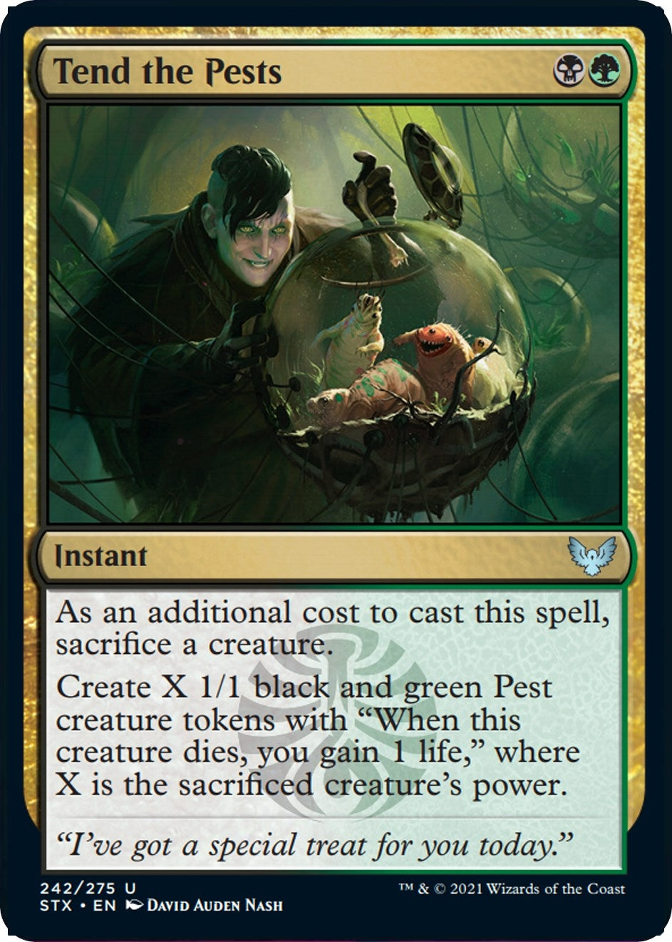 Image for Tend the Pests (242) (Strixhaven: School of Mages) (STX) - Magic: The Gathering