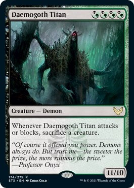 Image for Daemogoth Titan (174) (Strixhaven: School of Mages) (STX) - Magic: The Gathering