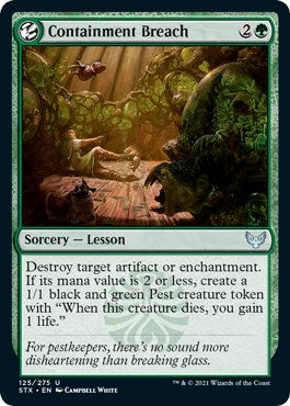 Image for Containment Breach (125) (Strixhaven: School of Mages) (STX) - Magic: The Gathering