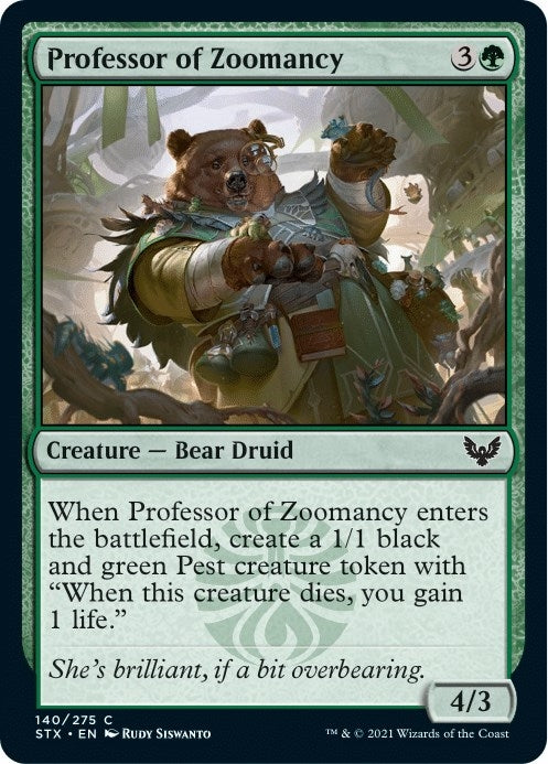 Image for Professor of Zoomancy (140) (Strixhaven: School of Mages) (STX) - Magic: The Gathering