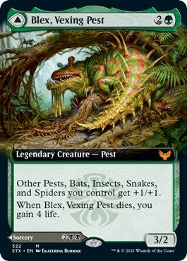 Image for Blex, Vexing Pest (Extended Art) (322) (Strixhaven: School of Mages) (STX) - Magic: The Gathering